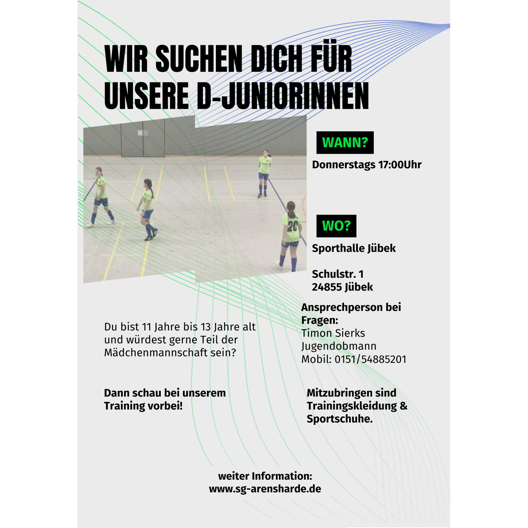Wir suchen Dich: D-Juniorinnen ⚽️